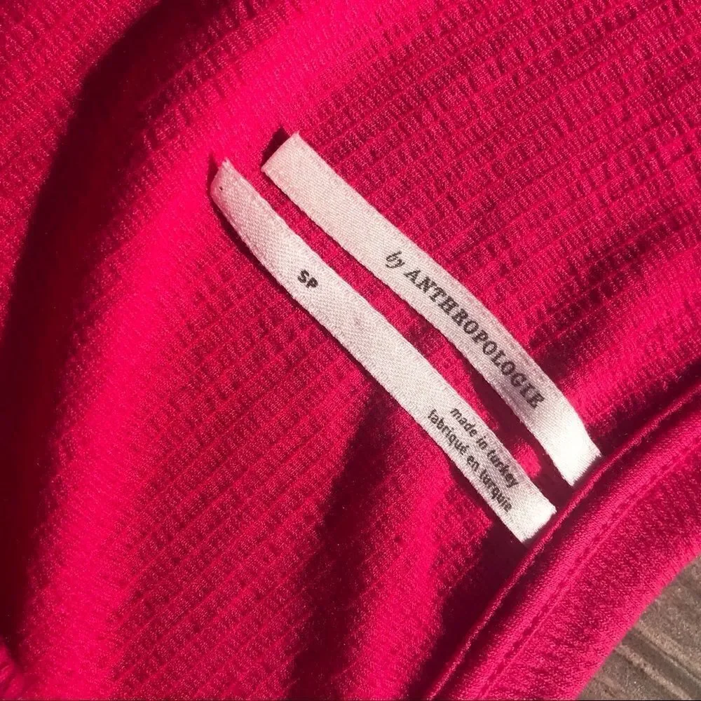 Anthropologie Long-Sleeve Pink Blouse